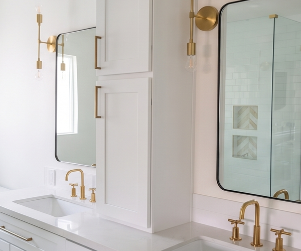 Bathroom vanity detail