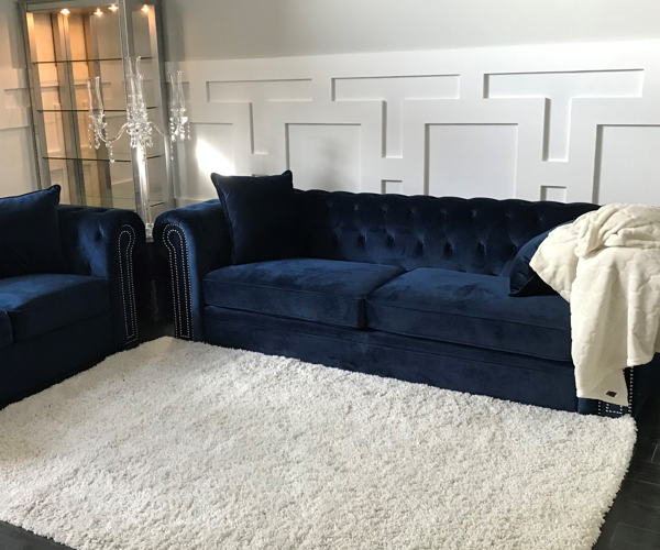 Completed wainscotting remodel - wide angle